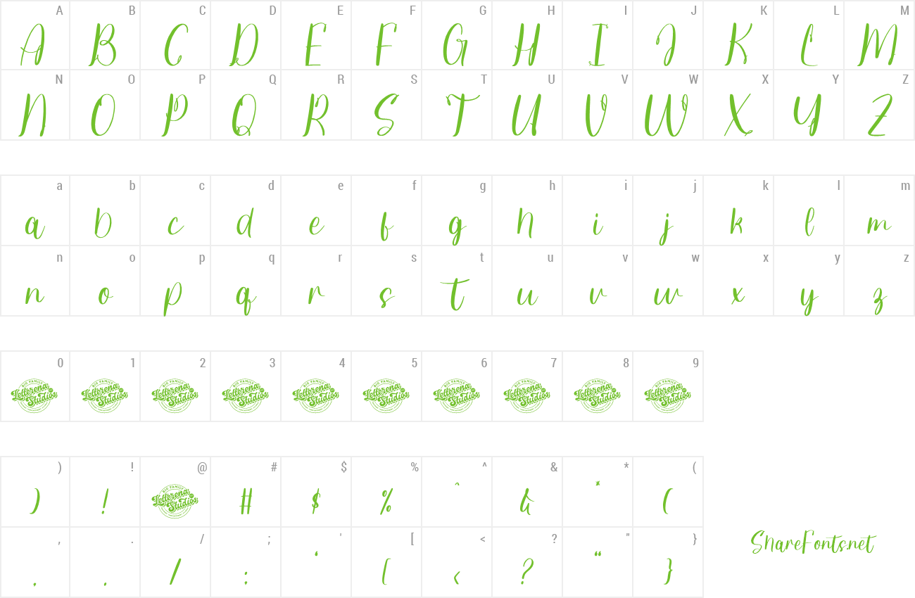 Font Joclin Ailanet preview